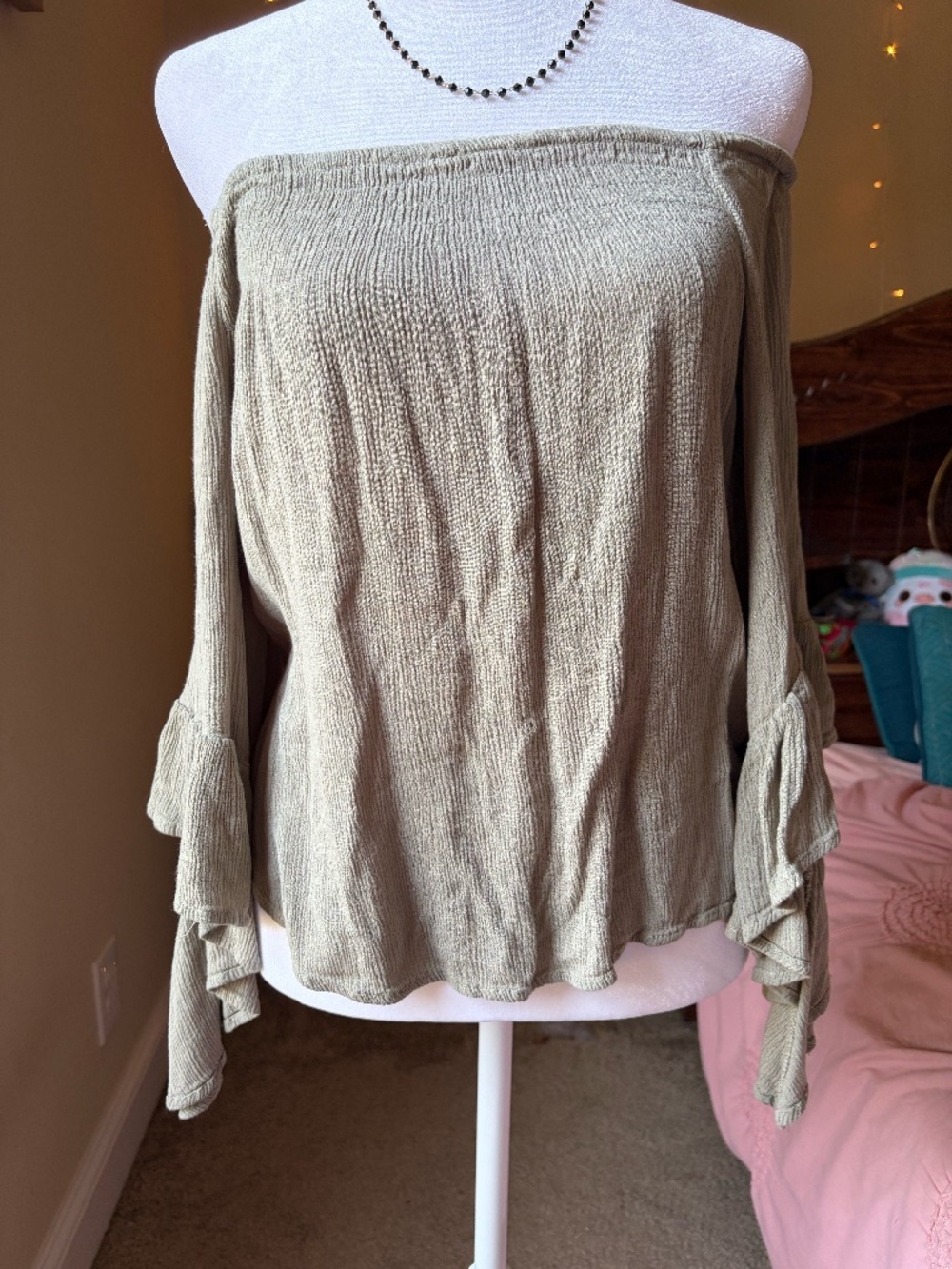 off-the-shoulder fairy blouse